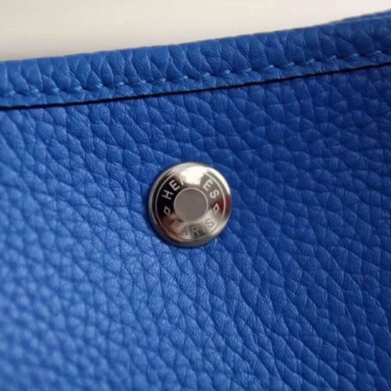 replica Blue Top Hermes Garden Party 30cm Stylish Bag UK