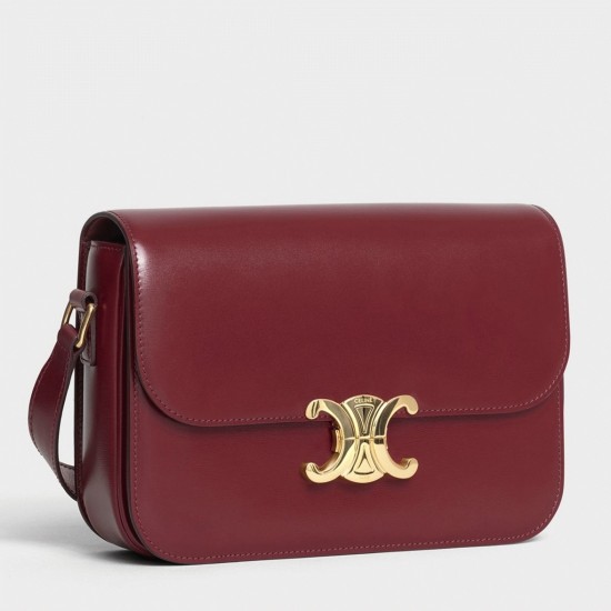 Replica Celine 4958 dlz1757527114038 Buddha Luxury Replica Celine Triomphe Medium Bag In Bordeaux Uk - 4958 - Buddha Luxury