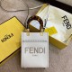 Replica Fendi 7018 dlz1757526318243 Buddha Luxury Replica Fendi Mini Sunshine Shopper Bag In White Leather Uk - 7018 - Buddha Luxury