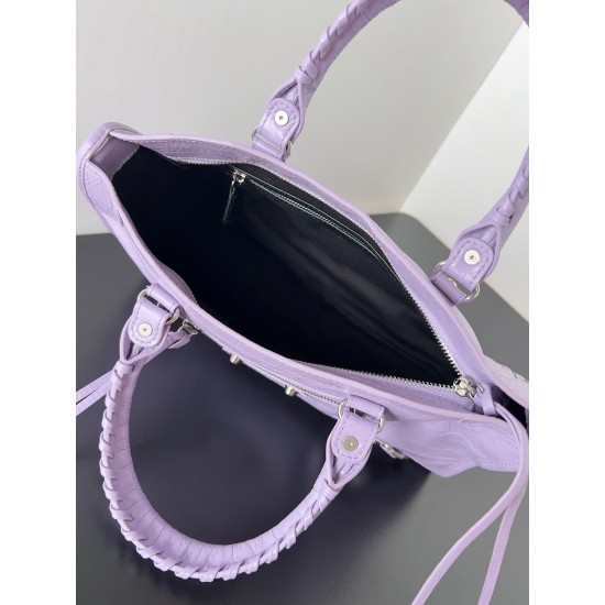 Replica Balenciaga 4544 dlz1757527234631 Buddha Luxury Replica Balenciaga Le City Small Bag Lilas Arena Lambskin Uk - 4544 - Buddha Luxury
