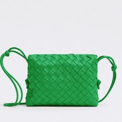 Bottega Veneta Loop Small Bag Green Uk