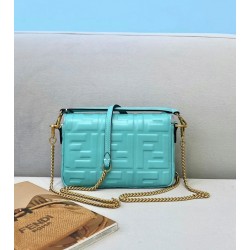 Top Qualityfendi Small Baguette Bag In Blue Ff Uk Top Qualityfendi Small Baguette Bag In Blue Ff Uk