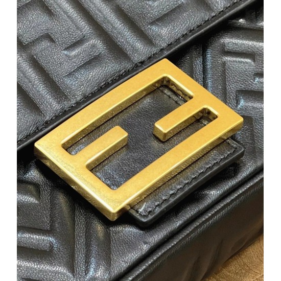 Replica Fendi 7028 dlz1757525963923 Buddha Luxury Replica fendi Baguette Chain Midi Bag In Black Uk - 7028 - Buddha Luxury