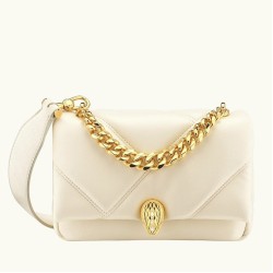 Knockoff Bvlgari Serpenti Cabochon Mini Bag White Calfskin UK