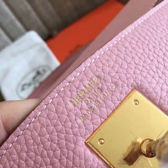Replica Hermes 6108 dlz1757526943831 Buddha Luxury Replica Pink Clemence Hermes Kelly Retourne 28Cm Feminine Handbag Uk - 6108 - Buddha Luxury