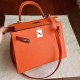 Replica Hermes 6176 dlz1757526695844 Buddha Luxury Replica Orange Epsom Hermes Kelly Sellier 28Cm Bright Handbag Uk - 6176 - Buddha Luxury