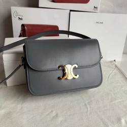 Celine Triomphe Medium Bag In Grey Uk Celine Triomphe Medium Bag In Grey Uk