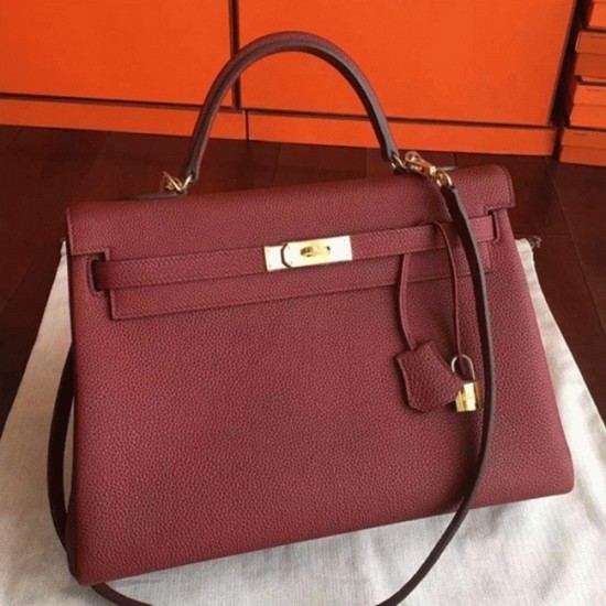 replica Bordeaux Clemence Hermes Kelly 35cm Rich Color Bag UK