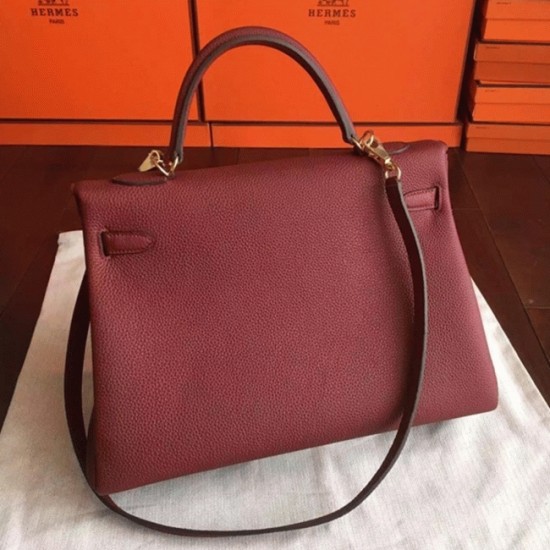 replica Bordeaux Clemence Hermes Kelly 35cm Rich Color Bag UK