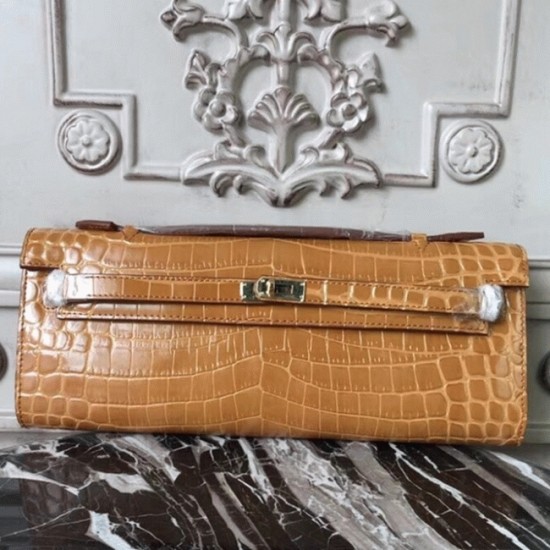 Replica Camarel Crocodilehermes Kelly Cut Clutch Rich Color Handbag Uk - 6071 - Buddha Luxury