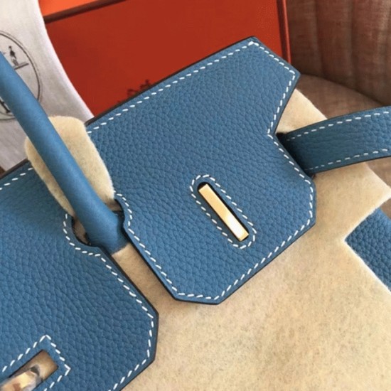 replica Blue Jean Luxury Hermes Birkin 35cm Tote UK