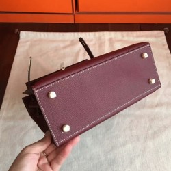 Bordeaux Epsom Imitation Hermes Kelly 25Cm Elegant Purse Uk Bordeaux Epsom Imitation Hermes Kelly 25Cm Elegant Purse Uk