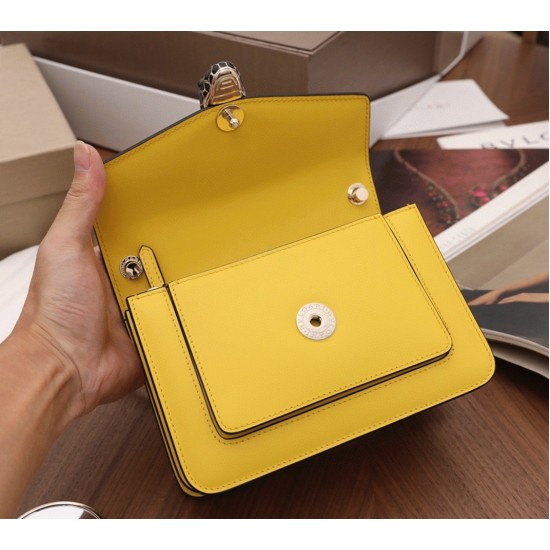 Replica BVLGARI 4923 dlz1757526371972 Buddha Luxury Replica Bvlgari Serpenti Forever Small Crossbody Bag Yellow Calfskin Uk - 4923 - Buddha Luxury