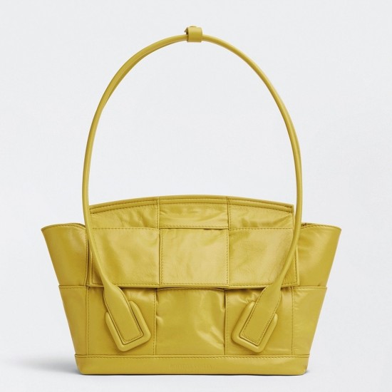 Replica bottega Veneta Arco Small Bag In Yellow Intrecciato Leather Uk - 4654 - Buddha Luxury