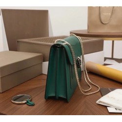 Bvlgari Serpenti Forever Large Shoulder Bag Green Calfskin UK