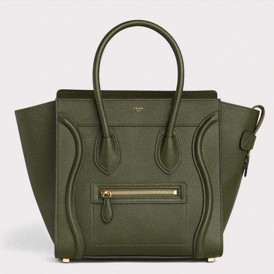Replica Celine 8004 dlz1757526056780 Buddha Luxury Replica Celine Micro Luggage Tote Bag In Khaki Green Uk - 8004 - Buddha Luxury