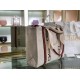 Replica Faux Chloe Medium Woody Tote Bag In Canvas With Brown Leather Strips Uk - 5673 - Buddha Luxury