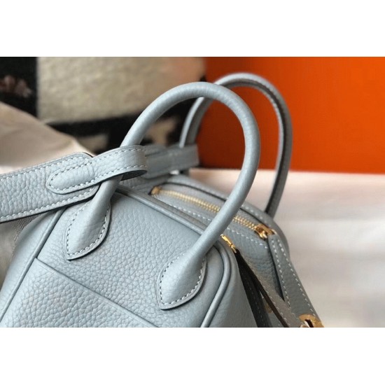 Replica Hermes 6006 dlz1757527424206 Buddha Luxury Replica Hermes Lindy Mini Handbag In Blue Lin Color Uk - 6006 - Buddha Luxury