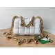 Replica Bottega Veneta Chain Cassette Bag In White Uk - 4768 - Buddha Luxury