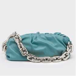 Faux Bottega Veneta The Chain Pouch Bag Lake Green Uk
