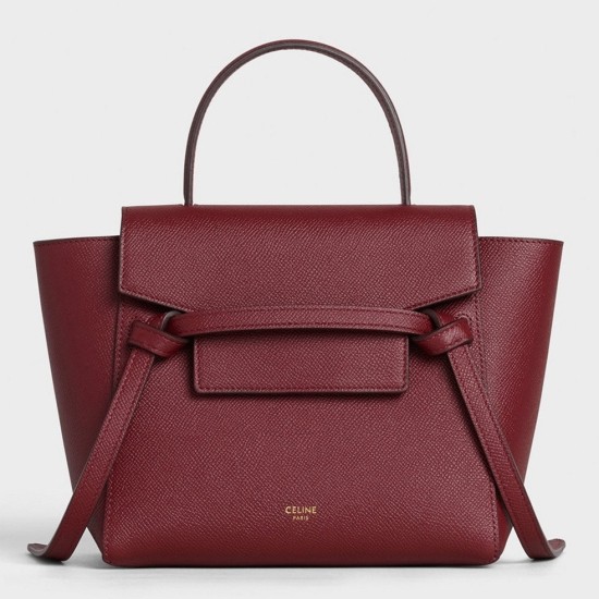 Replica Celine Belt Nano Bagin Bordeaux Uk - 4959 - Buddha Luxury