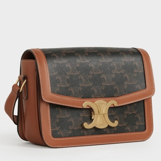 Replica Celine 5006 dlz1757526145193 Buddha Luxury Replica Celine Triomphe Teen Bag In Black Triomphe Canvas Uk - 5006 - Buddha Luxury