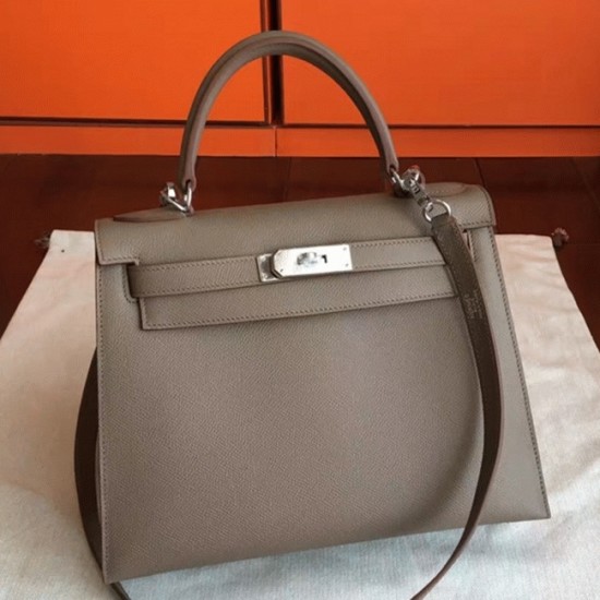 Replica Hermes 6239 dlz1757526397471 Buddha Luxury Replica Etoupe Epsom Luxury Hermes Kelly 32Cm Sellier Elegant Tote Uk - 6239 - Buddha Luxury