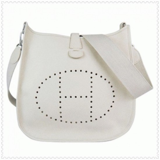 replica White Evelyne III Bag Designer Hermes Clean Look Purse UK