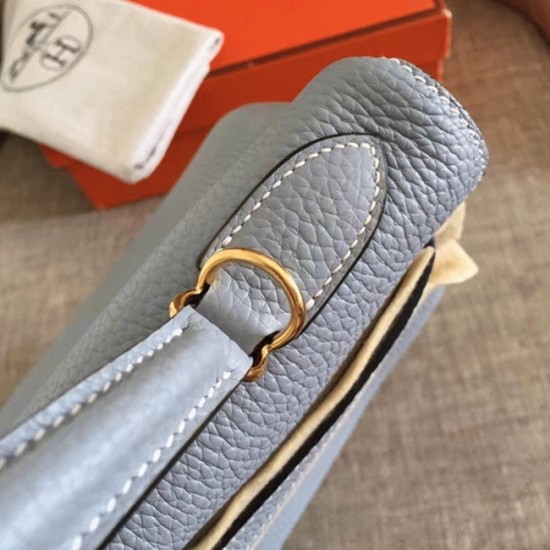 Replica Blue Lin Clemencehermes Kelly Retourne 32Cm Soft Handbag Uk - 6326 - Buddha Luxury