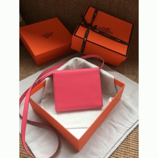 Replica Rose Lipstick Aaahermes Clic Wallet With Strap Uk - 6623 - Buddha Luxury