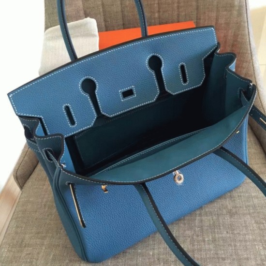 replica Blue Jean Luxury Hermes Birkin 35cm Tote UK