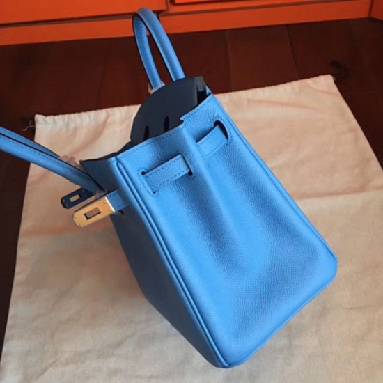 Replica Hermes 6033 dlz1757527227401 Buddha Luxury Replica High-End Faux Blue Paradiso Hermes Birkin 25Cm Purse Uk - 6033 - Buddha Luxury