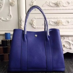 Electric Blue Hermes Garden Party 30Cm Tote Handbag Uk