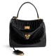 Replica Balenciaga Rodeo Mini Bag Black Crocodile Embossed Calfskin Uk - 4558 - Buddha Luxury