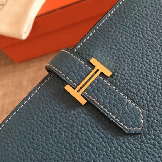 Replica Hermes 6527 dlz1757525005813 Buddha Luxury Replica Blue Jean Clemence Hermes Bearn Wallet Uk - 6527 - Buddha Luxury