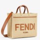 Replica Fendi Sunshine Medium Tote Bag In Natural Straw Uk - 7027 - Buddha Luxury