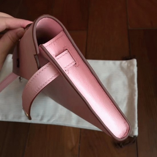 Replica Hermes 6236 dlz1757526351937 Buddha Luxury Replica Rose Dragee Swift Hermes Kelly Cut Clutch Soft Pastel Bag Uk - 6236 - Buddha Luxury