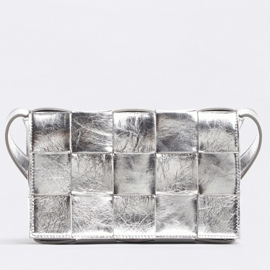 Replica Bottega Veneta 4661 dlz1757526891022 Buddha Luxury Replica Bottega Veneta Cassette Bag In Silver Uk - 4661 - Buddha Luxury