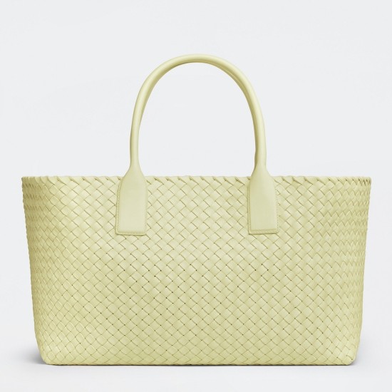 Replica Bottega Veneta Cabat Medium Bag In Lemon Intrecciato Lambskin Uk - 4698 - Buddha Luxury
