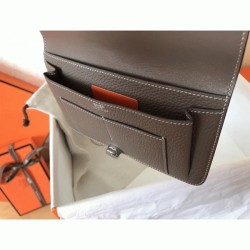 Black taupe knockoff Hermes Dogon duo wallet UK Black taupe knockoff Hermes Dogon duo wallet UK