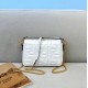 Replica Fendi Small Baguette Bag In White Ff Uk - 7019 - Buddha Luxury