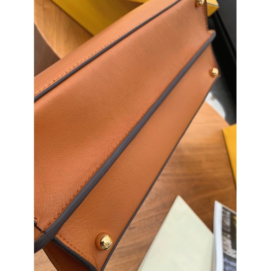Replica Fendi 6978 dlz1757527437603 Buddha Luxury Replica Fendi Peekaboo Iseeu Medium Bag In Brown Calfskin Uk - 6978 - Buddha Luxury