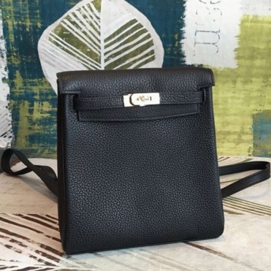 Replica Black Clemence Knockoff Hermes Kelly Ado Pm Everyday Backpack Uk