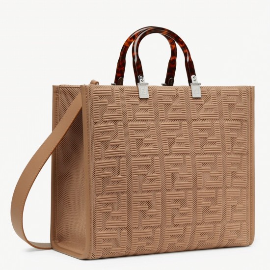 Replica Fendi Sunshine Medium Tote Bag In Beige Ff Fabric Uk - 6993 - Buddha Luxury