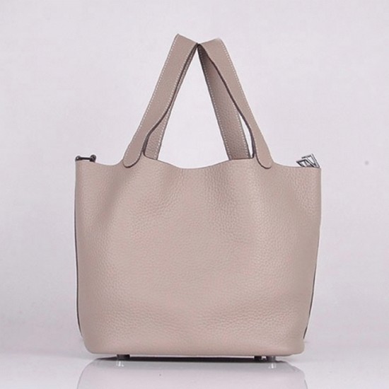 Replica Grey Hermes Picotin Lock Handbag Uk - 6566 - Buddha Luxury