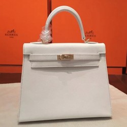 white epsomluxury hermes kelly 25cm sellier structured bag uk