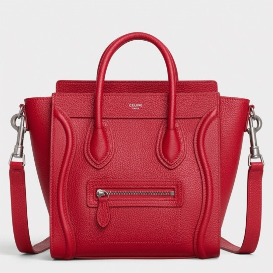 Replica Celine Nano Luggage Tote Bagin Red Uk - 8017 - Buddha Luxury