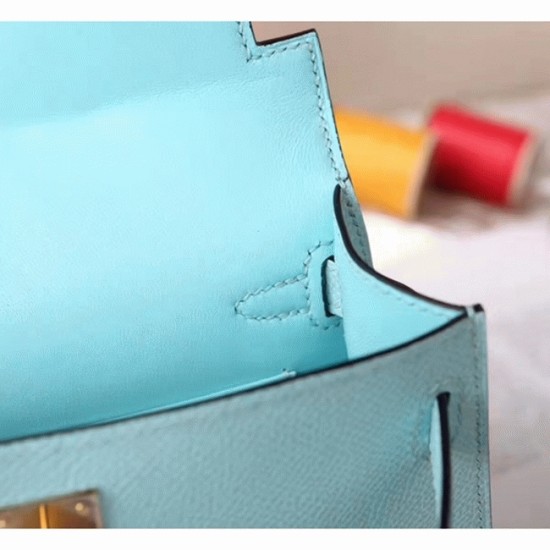 replica Blue Zephyr EpsomDesigner Hermes Kelly 20cm Handbag UK