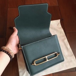 Best Knockoff Hermes Mini Sac Roulis Handbag Green UK