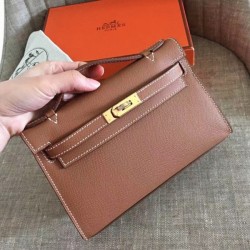 Hermes Gold Epsom High Quality Kelly Pochette Elegant Clutch Uk